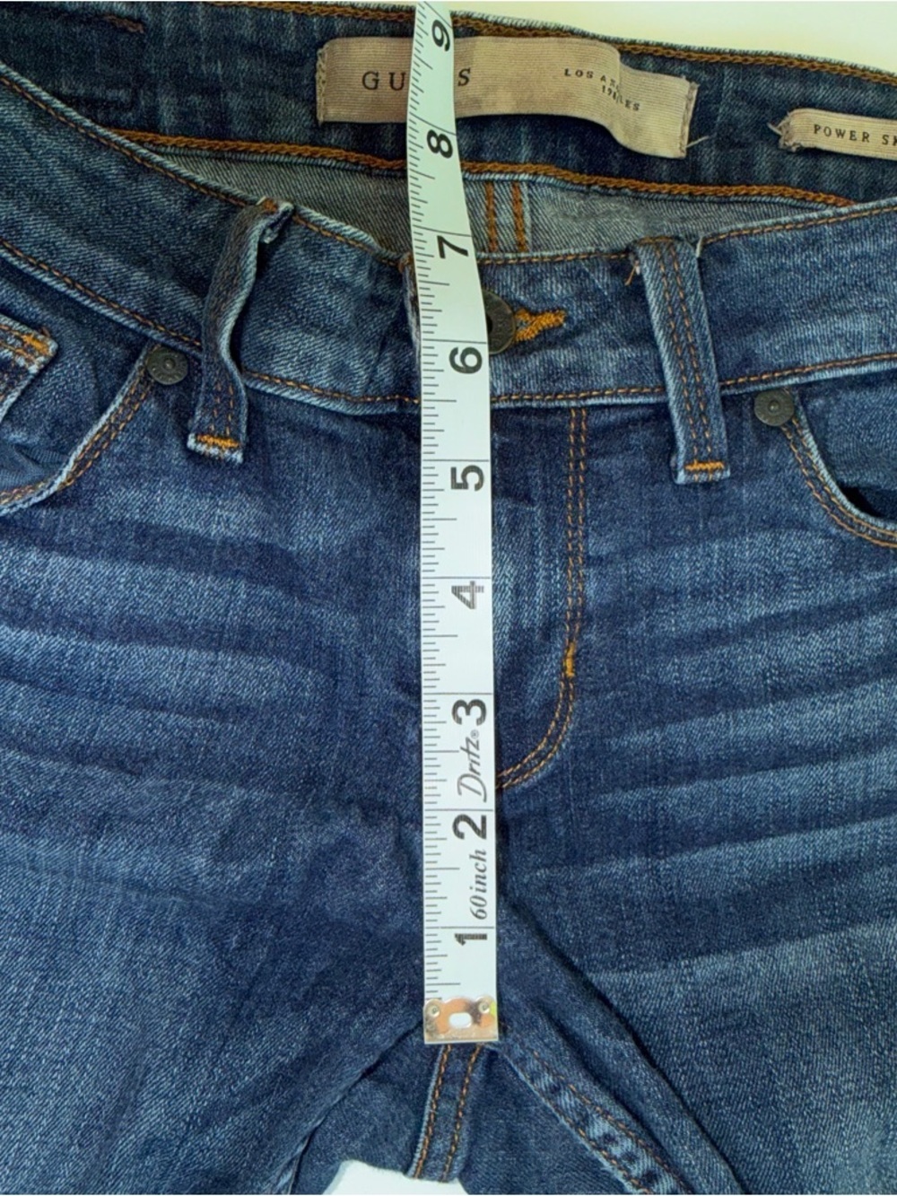 Woman’s Guess Brand Jeans Power Skinny Low Size 27​ - Picture 4 of 11